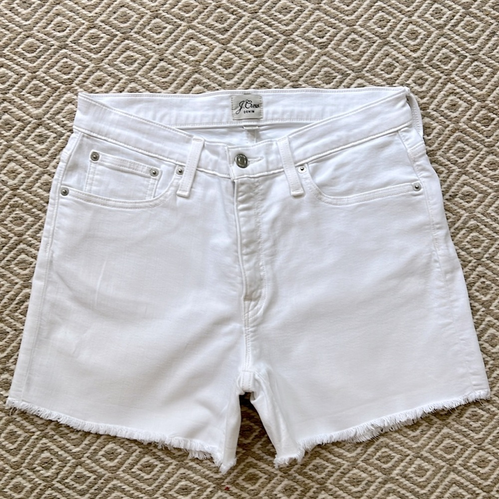 JCrew denim short in white